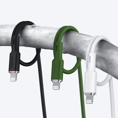 9. Acefast kabel MFI USB Typ C - Lightning 1,2m, 30W, 3A czarny (C2-01 black)