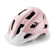 Kask rowerowy Rockbros LK-67 młodzieżowy z odpinanym daszkiem 54–58 cm - różowy
