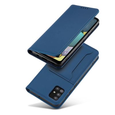 4. Magnet Card Case etui do Xiaomi Redmi Note 11 Pro pokrowiec portfel na karty kartę podstawka niebieski