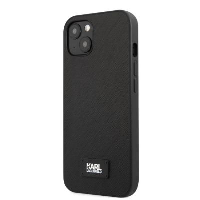 2. Etui Karl Lagerfeld Saffiano Plaque na iPhone 13 - czarne