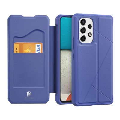 12. DUX DUCIS Skin X kabura etui pokrowiec z klapką Samsung Galaxy A73 niebieski