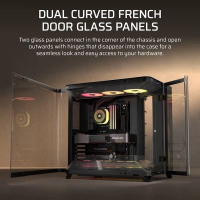 7. Obudowa Corsair AIR 5400 RS-R ARGB Tempered Glass Mid-Tower, Black