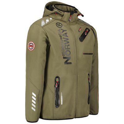 3. Kurtka Softshell Geographical Norway Royaute DB 068 M WY1997H/GN-Kaki / Black