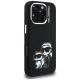 4. Etui Karl Lagerfeld Silicone Karl&Choupette Sketch MagSafe na iPhone 16 Pro Max - czarne