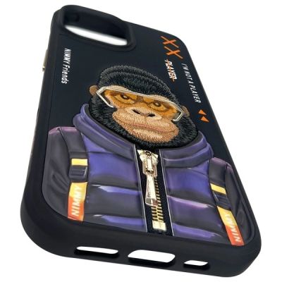 9. Etui Nimmy Cool&Cute 2.0 Monkey na iPhone 15 - czarne