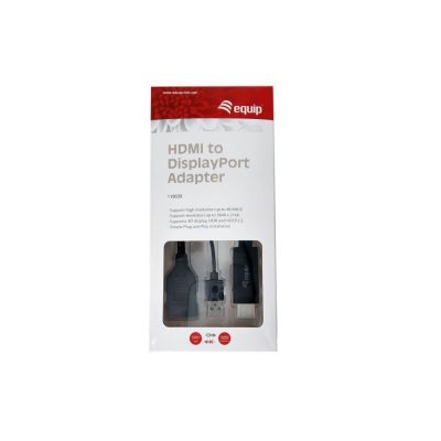 7. Equip 119039 adapter kablowy 0,15 m HDMI Typu A (Standard) DisplayPort Czarny