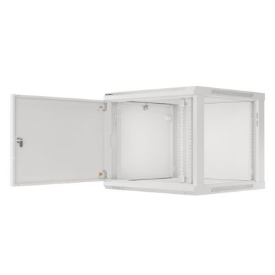 LANBERG SZAFA WISZĄCA RACK 19" 9U 600X600 DRZWI METALOWE SZARA (FLAT PACK) WF01-6609-00S