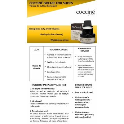 20. Preparat Coccine czarny tłuszcz do skór licowych DA0242A