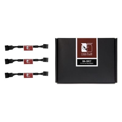 2. Mocowanie wentylatora NOCTUA NA-SRC7 3 szt. Low-Noise Adaptors 4-Pin
