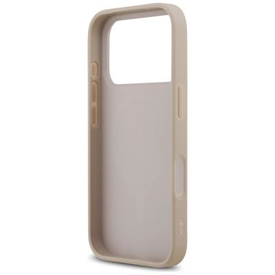 7. Etui Guess 4G Ring Classic Logo MagSafe na iPhone 17 Pro - różowe