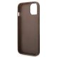 7. Etui Guess 4G Big Metal Logo na iPhone 14 - brązowe