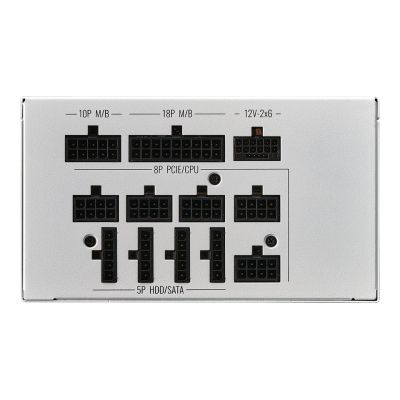 6. Cooler Master MWE Gold 1050 V2 ATX 3.1 White Edition moduł zasilaczy 1050 W 24-pin ATX Biały