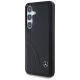 2. Etui Mercedes Leather Curved Stitches na Samsung Galaxy S25 - czarne