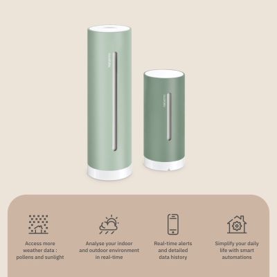 9. Netatmo NWS-M-EC cyfrowa stacja meteorologiczna Miętowy AC/Bateria Wi-Fi
