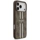 4. Etui Guess 4G Printed Stripes MagSafe na iPhone 17 Pro Max - brązowe