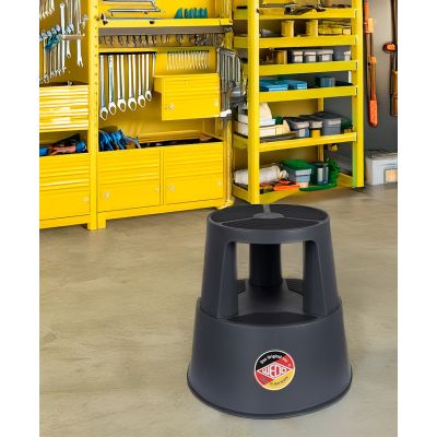 4. Wedo 212 312 taboret ze schodkiem Polipropylen (PP), Termoplastyczny elastomer Antracyt