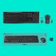 3. Klawiatura membranowa Logitech MK270 920-004508 (USB (Radio 2.4 GHz); kolor czarny)