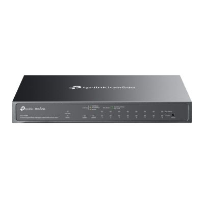 7. Switch TP-LINK ES210GMP Omada 10-Port Gigabit Easy Managed Switch with 8-Port PoE+