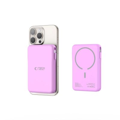 6. Powerbank Tech-Protect PB31 MagSafe 10000mAH - fioletowy