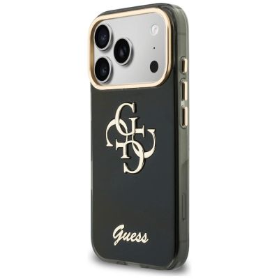2. Etui Guess IML 4G Script Metal na iPhone 17 Pro Max / 18 Pro Max - czarne