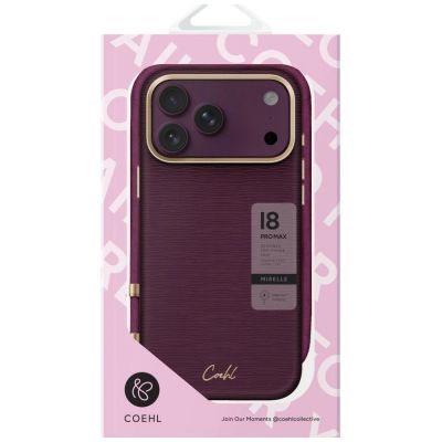 5. Etui UNIQ Coehl Mirelle Magnetic Charging na iPhone 18 Pro Max / 17 Pro Max - bordowe
