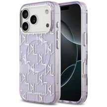 Etui Karl Lagerfeld IML KL Monogram MagSafe na iPhone 17 Pro - fioletowe