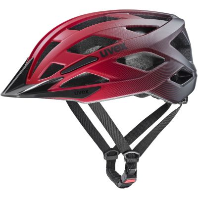 3. Kask rowerowy UVEX I-vo 2 56-60cm, red/black matt