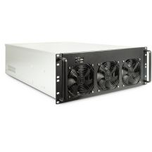 Inter-Tech 4F28 Rack Czarny, Srebrny