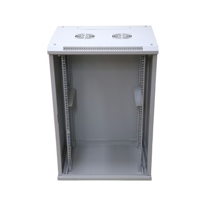 6. Extralink Szafa rack 15U 600x450 Szara montowana na ścianie