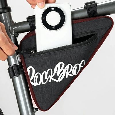 5. Torba rowerowa Rockbros G001 Flash Journey na ramę trójkątna 0.8 l - czerwona
