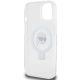 7. Etui Karl Lagerfeld Ring Stand Karl Head MagSafe do iPhone 15 - białe