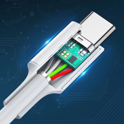 6. Kabel Ugreen US264 60517 USB-C / USB-C PD QC AFC 0.5m - biały