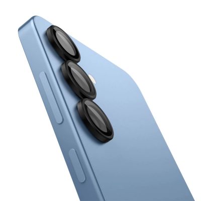 3. Osłona aparatu Spigen Optik Pro GLAS.TR EZ FIT 2-pack na Samsung Galaxy S25 - czarna