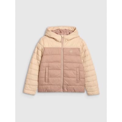 8. Kurtka puchowa z wypełnieniem syntetycznym dziewczęca 4F 4FJRAW25TDJAF0771-83S