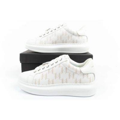 10. Karl Lagerfeld Kapri buty męskie sneakersy skóra naturalna białe