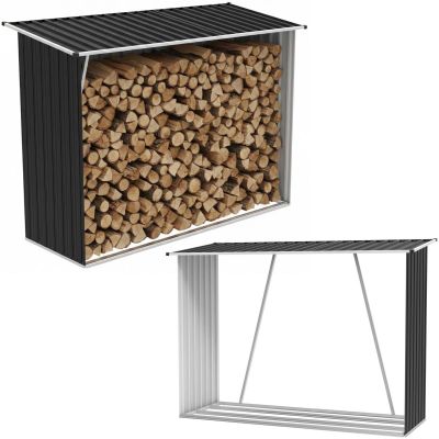 2. DOMEK OGRODOWY DREWUTNIA SKŁADZIK STALOWY 163X83X154CM