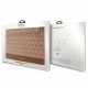 4. Pokrowiec Guess GCube Stripes na laptopa 14" - brązowy