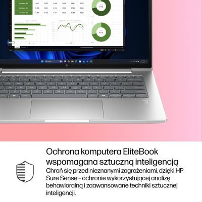 52. HP EliteBook 6 G1i AI PC Intel Core Ultra 7 265U Laptop 35,6 cm (14") WUXGA 24 GB DDR5-SDRAM 512 GB SSD Wi-Fi 6E (802.11ax) Windows 11 Pro Srebrny