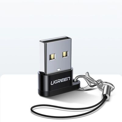 6. Adapter Ugreen US280 50568 USB-C 3.1 (żeński) / USB-A 2.0 (męski) - czarny