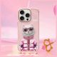 8. Etui Nimmy Cool&Cute 2.0 Cat na iPhone 16 Pro Max - różowe