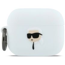 Etui Karl Lagerfeld Silicone Karl Head 3D na AirPods Pro 3 - białe