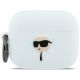 Etui Karl Lagerfeld Silicone Karl Head 3D na AirPods Pro 3 - białe