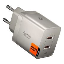 Ładowarka sieciowa Spigen Essential EE472EU-GAN 2-Porty 47 W - tytanowa