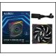 Wentylator Lian Li UNI FAN TL Wireless LCD Lüfter, ARGB, PWM - 120 mm, czarny