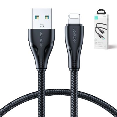 7. Kabel Joyroom Surpass Series A11 USB-A / Lightning 2.4A 1.2 m - czarny