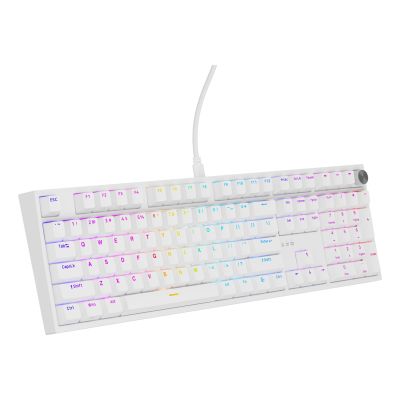 5. Klawiatura GENESIS THOR 404 uniwersalne USB QWERTY Angielski Biały