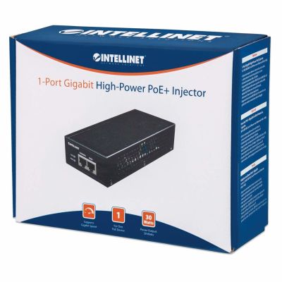 7. INTELLINET Net Adapter PoE+ Injektor (Strom/2xRJ-45