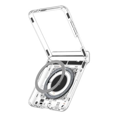3. Etui Spigen Ultra Hybrid Pro MagSafe na Samsung Galaxy Z Flip 8 Neo One - szaro-czarne