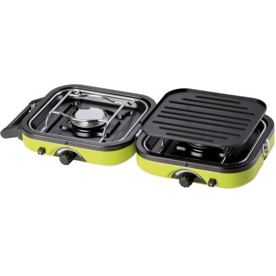 3. Kuchenka turystyczna na kemping podwójna DUAL COMPACT + GRILL