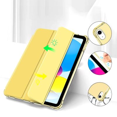 5. Etui Tech-Protect SC Pen Hybrid na iPad 10 / 2022 - żółte - przezroczyste